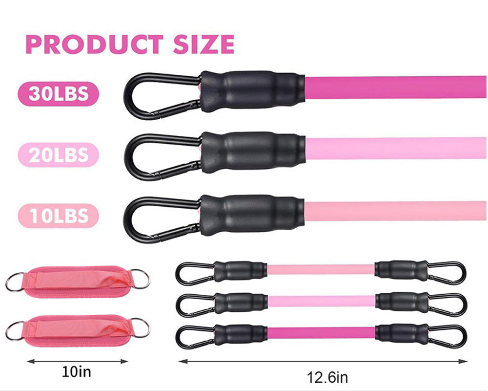 Cushioned ankle cuffs with resistance bands designed for comfort and stability during workouts