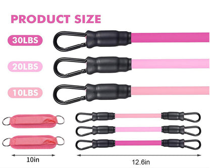 Cushioned ankle cuffs with resistance bands designed for comfort and stability during workouts