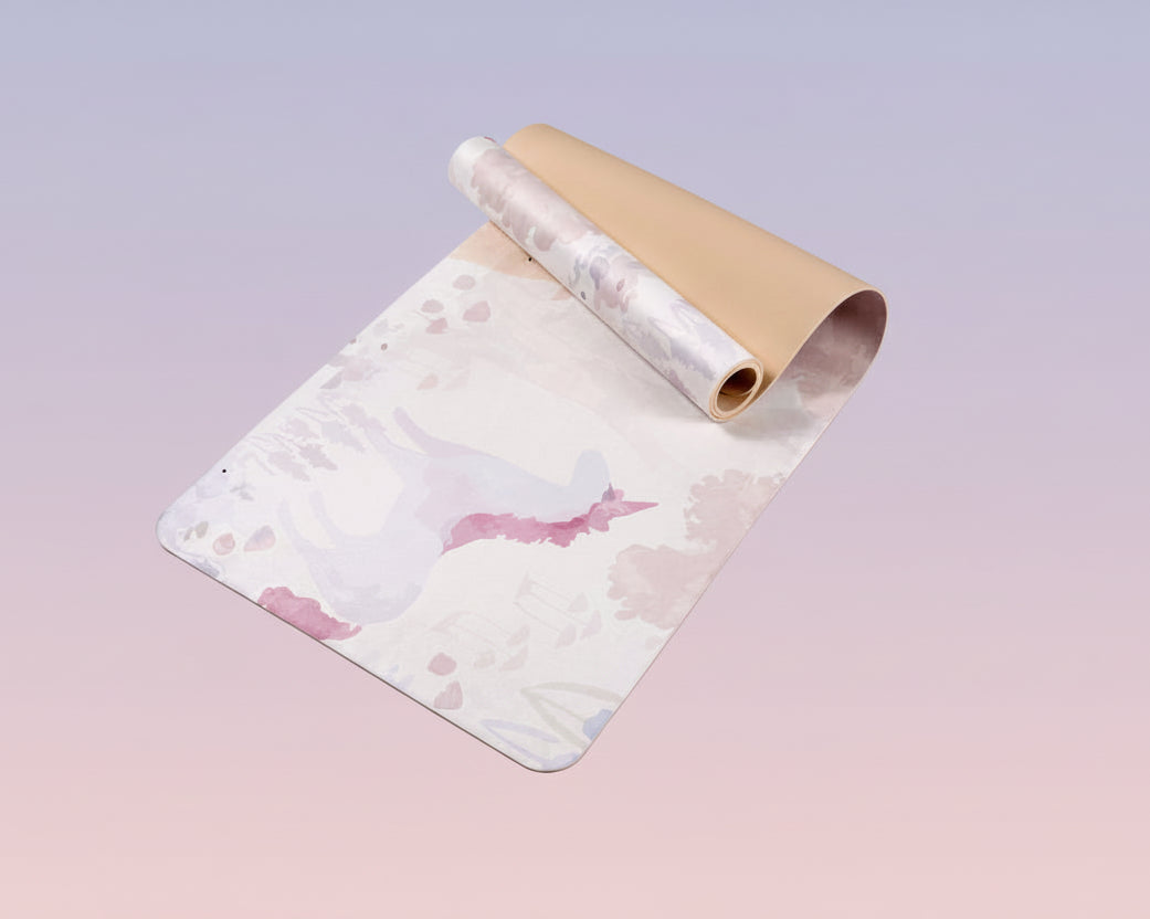 Suede Non-Slip Yoga Mat for Yoga, Pilates & Home Workouts