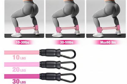 Leg and lower body training using ankle resistance bands for strength and mobility