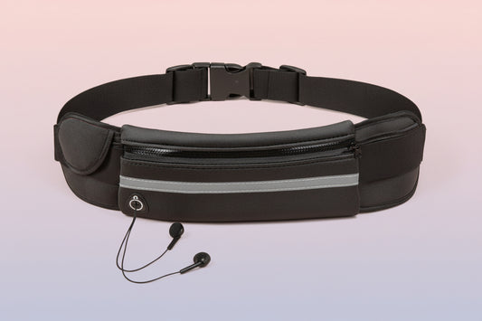 Travel waist pack worn around the waist for everyday use and travel