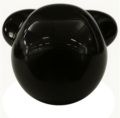 Top view of black kettlebell – ergonomic handle for controlled movement