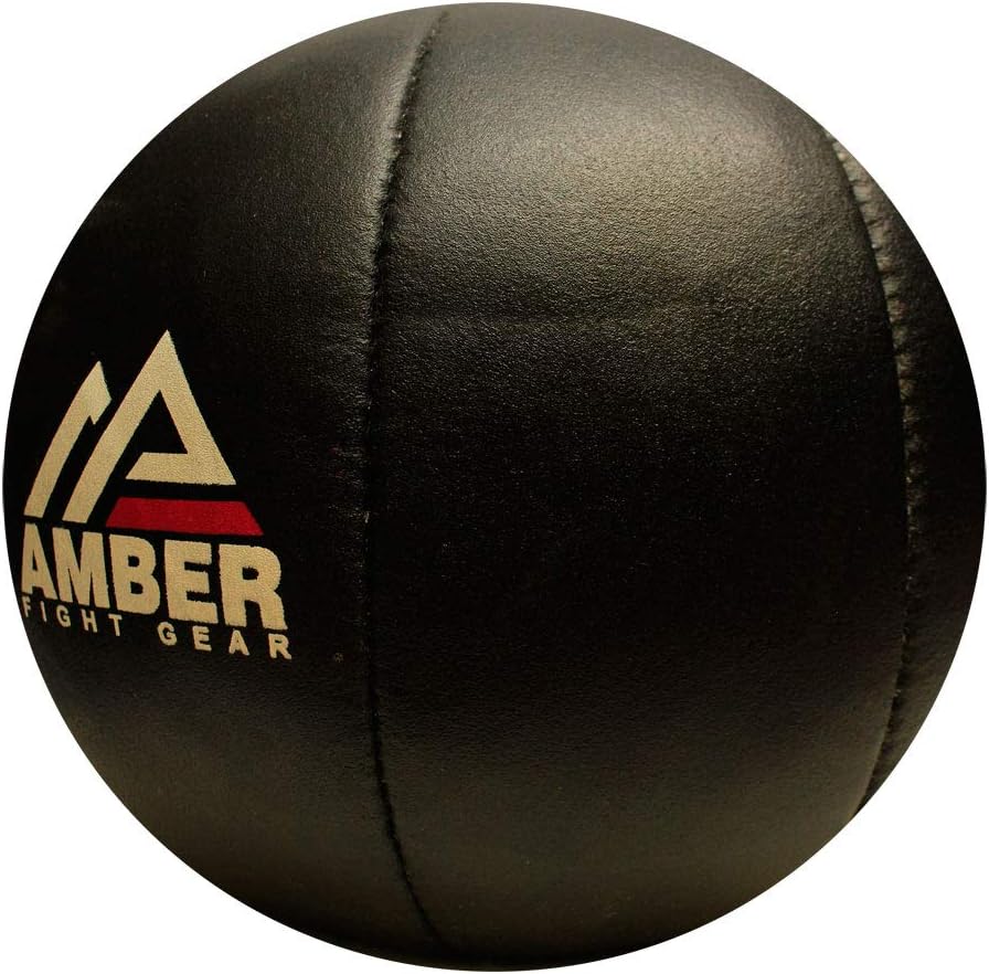 Leather medicine ball for conscious strength and mobility training – durable and soft-touch finish