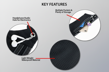 Waterproof Running Belt Bag – Lightweight Fitness & Travel Waist Pack