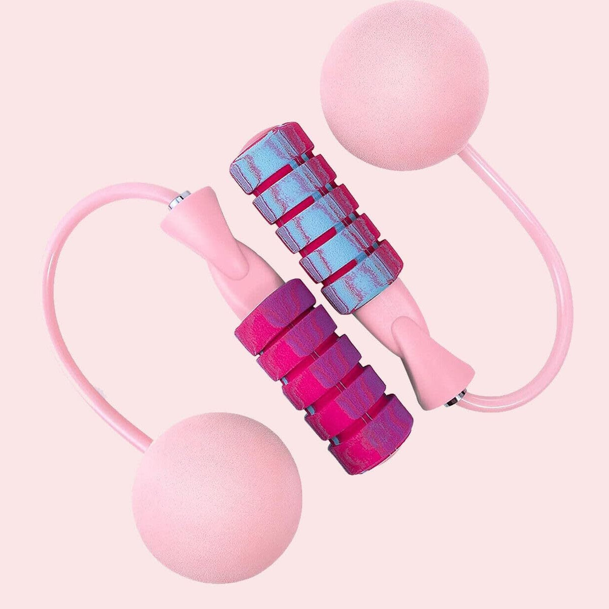 Adjustable weighted skipping rope set for home cardio and endurance training