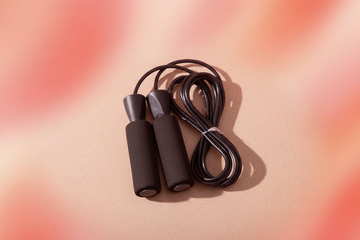 Adjustable jump rope for cardio and boxing training
