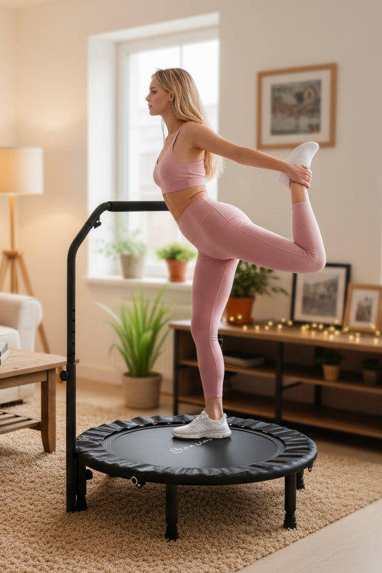 Mini Trampoline 40″ Foldable – Fitness Rebounder Trainer