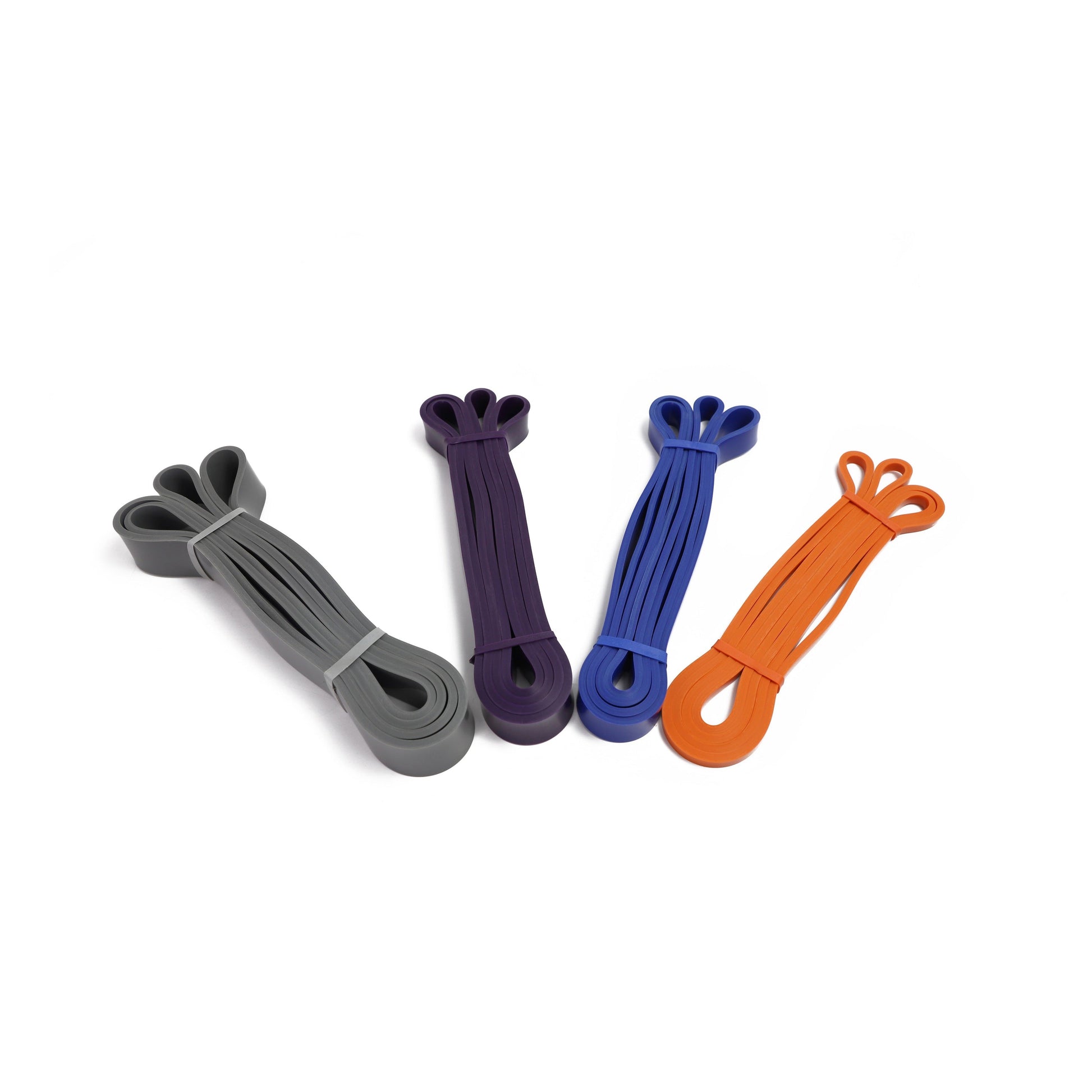 Set of color-coded resistance bands – 4 levels of strength for versatile, low-impact workouts